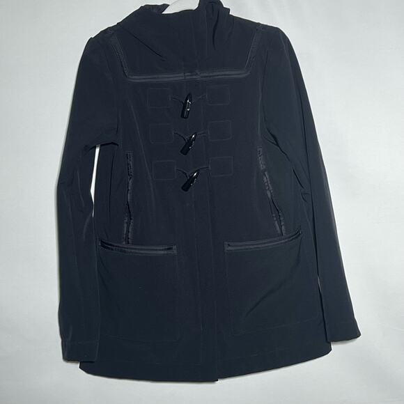 Lululemon Paddington Soft Shell Duffle Winter Coat Black Womens Size 6 - Picture 2 of 11